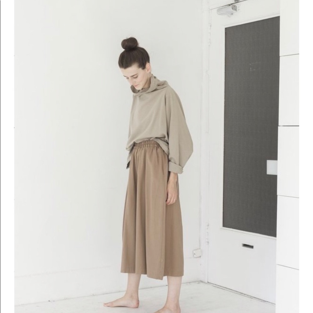 black crane wide culottes - S